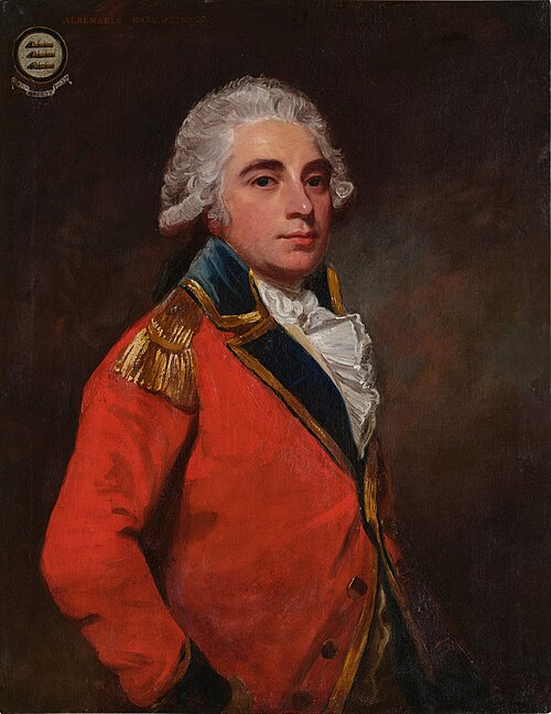 Portrait of Colonel Albemarle Bertie, 9th Earl of Lindsay, 1786, George Romney