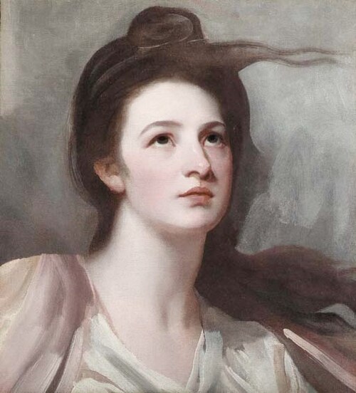 Portrait of a lady, possibly Emma Hart, later Lady Hamilton, 1800, George Romney