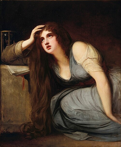 Lady Hamilton as the Magdalene, 1792, George Romney