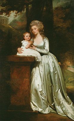 Mary Rutledge Smith and Son Edward, London, England, 1786., 1786, George Romney