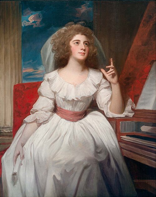 Mrs. Billington (1765/1768-1818) as Saint Cecilia, 1788, George Romney