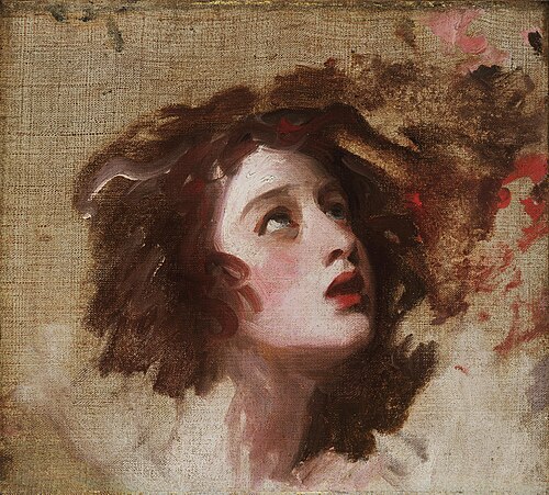 Portrait of Emma Hart [later Lady Hamilton] as Miranda, 1785, George Romney
