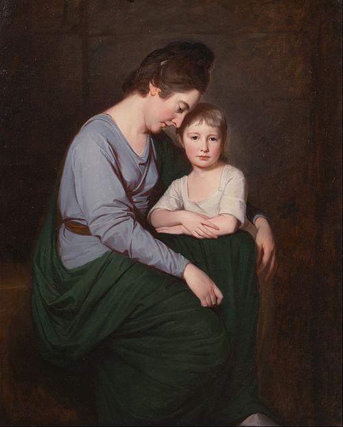 Ann Wilson (née Harrison) and Her Daughter, Sybill, 1776, George Romney