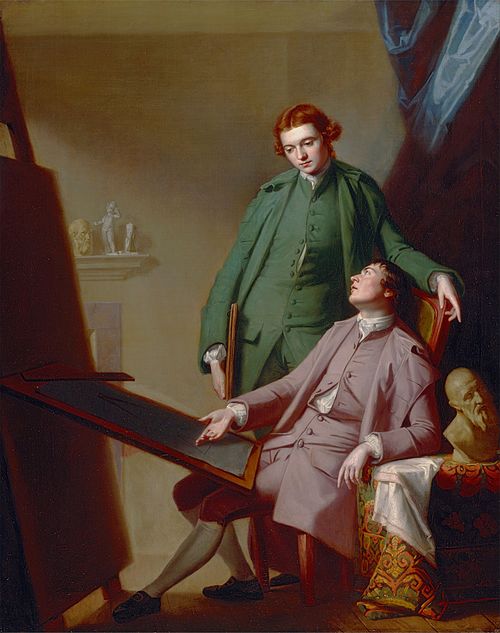 A Conversation (The Artist's Brothers Peter and James Romney), 1766, George Romney