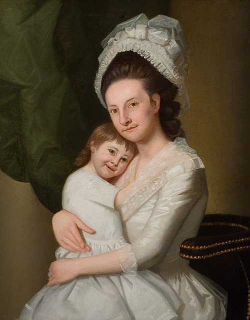 Lady and Child, 1800, George Romney