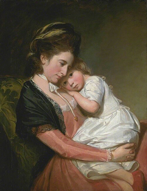 Madame Johnstone et son fils, 1777, George Romney
