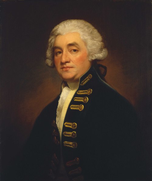 Vice-Admiral Sir Joshua Rowley, 1734-90, 1787, George Romney