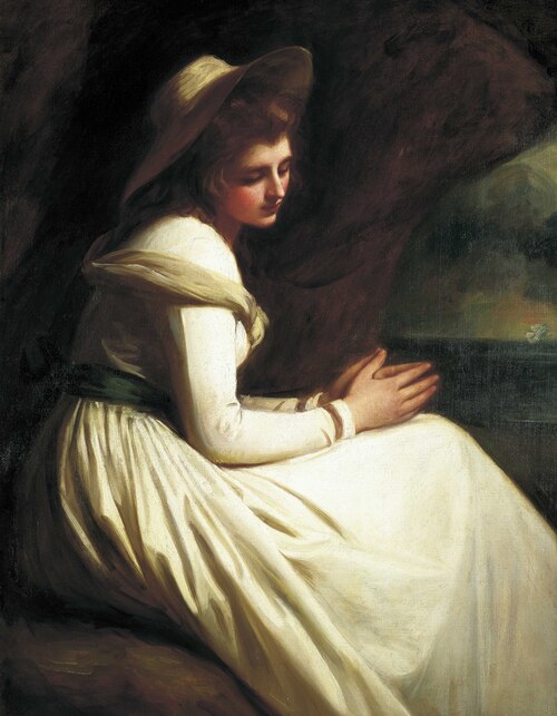 Emma Hart, later Lady Hamilton, 1765-1815 (also formerly known as 'Lady Hamilton as Ariadne'), 1785, George Romney