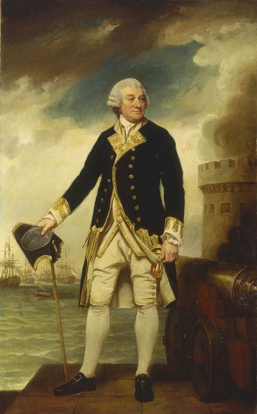 Admiral Sir Francis Geary, 1709/10-1796, 1782, George Romney
