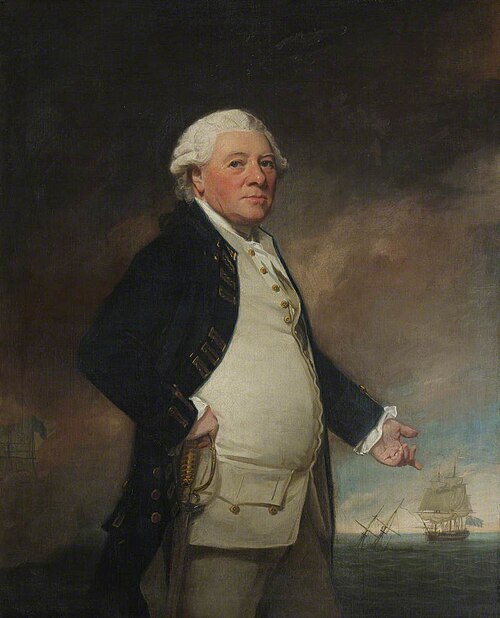 Admiral Sir Hyde Parker, 5th Bt (1714-1782), 1782, George Romney