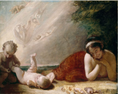 Titania, Puck and the Changeling, from Shakespeare's 'A Midsummer Night's Dream', 1793, George Romney