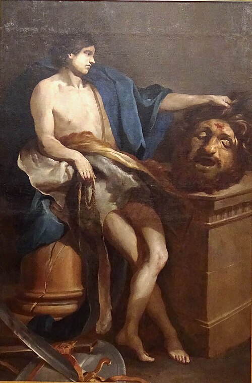 David contemplant la tete de Goliath, 1671, Pierre Puget