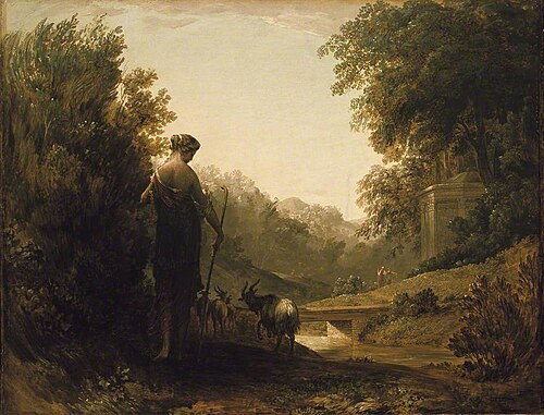 Classical Landscape with a Goatherd, , Edward Calvert