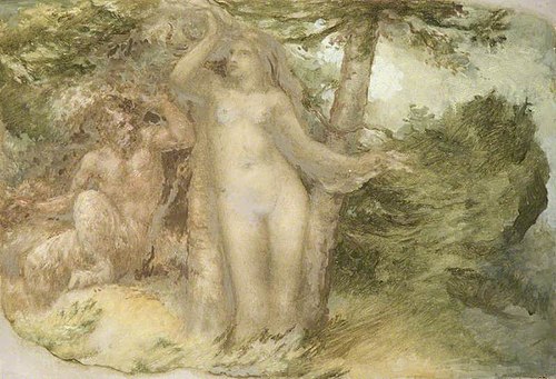 Pan and Pitys, 1850, Edward Calvert