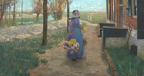 Flower Girl in Holland, 1887, George Hitchcock
