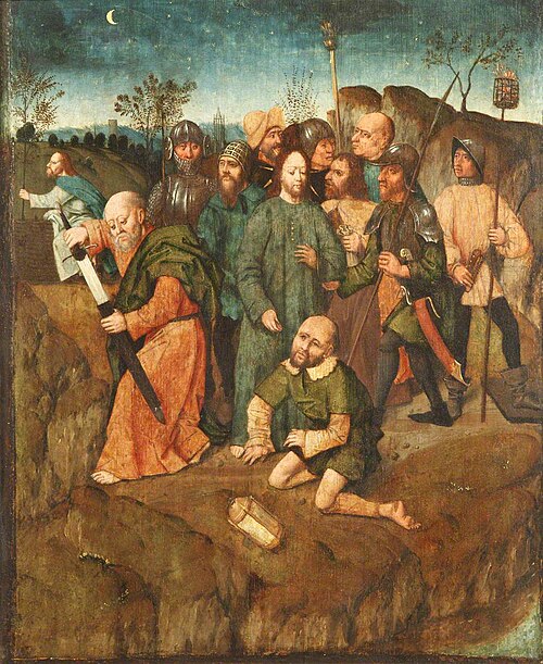 Christ Replacing the Ear of Malchus, 1500, Michel Sittow