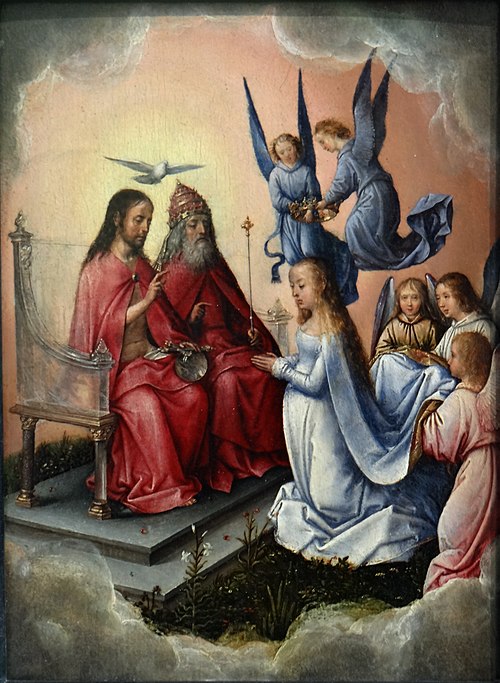 Le Couronnement de la Vierge, 1496, Michel Sittow