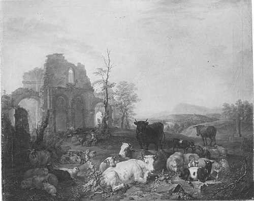 Ruhendes Weidevieh, 1765, Daniel Hien