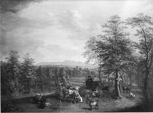 Pfälzische Landschaft mit Herde, 1749, Daniel Hien