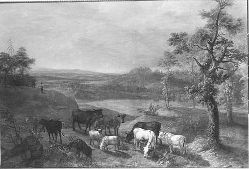 Landschaft in Abendstimmung, 1749, Daniel Hien