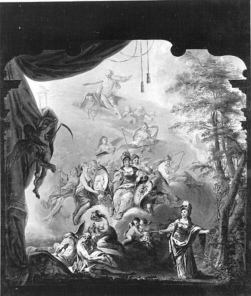 Verherrlichung des Kurfürsten Karl Theodor von der Pfalz, 1772, Franz Anton von Leydensdorff