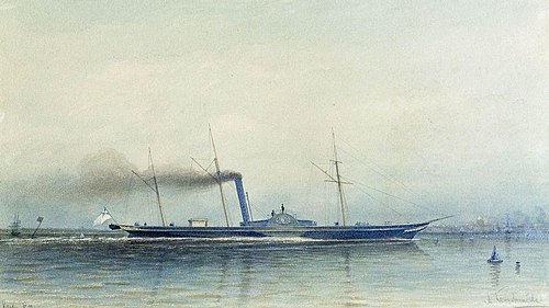 Императорская паровая яхта "Александрия" 1852 года., 1852, Alexeï Bogolioubov