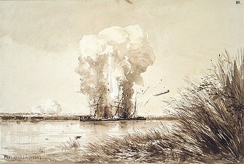 The Explosion, 1877, Alexeï Bogolioubov