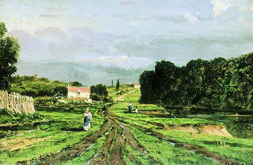 Nogent-sur-Marne. After the Rain, 1886, Alexeï Bogolioubov