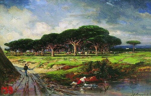 Pine Forest near Menton, 1881, Alexeï Bogolioubov