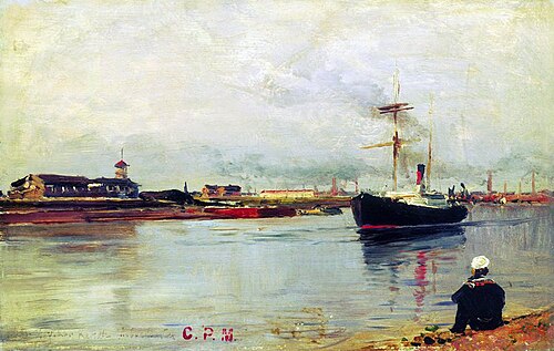 Sea Canal in St. Petersburg (2), 1885, Alexeï Bogolioubov