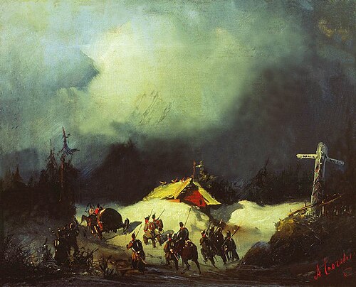 The Departure, 1854, Alexeï Bogolioubov