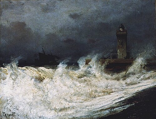 Storm in Treport, 1883, Alexeï Bogolioubov