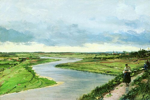 The Moskva River near Zvenigorod, , Alexeï Bogolioubov