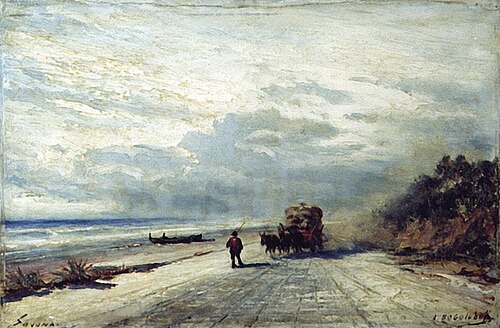 The Road to Savona, 1880, Alexeï Bogolioubov