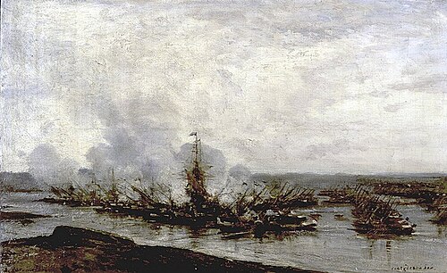 The Battle of Gangut (2), 1876, Alexeï Bogolioubov