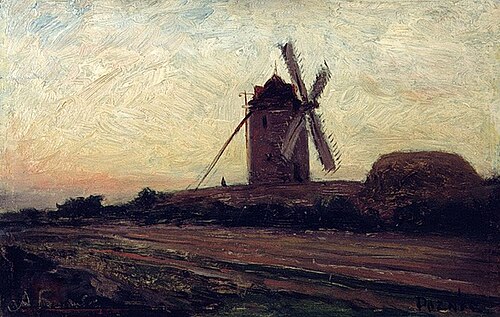 A Windmill, 1867, Alexeï Bogolioubov