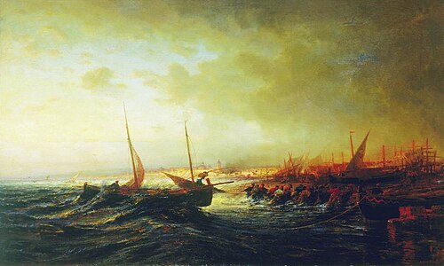 A View of Alassio, 1880, Alexeï Bogolioubov