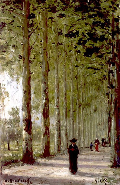 Alley in Vichy, 1870, Alexeï Bogolioubov