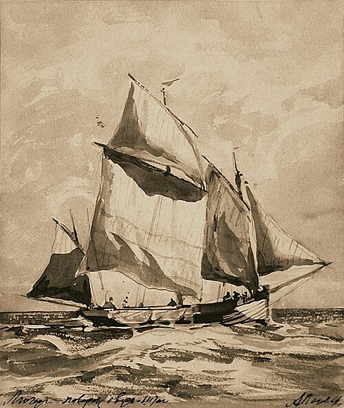 A Breton Lugger, , Alexeï Bogolioubov