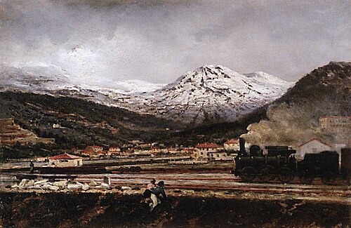 A Mountain Landscape, 1865, Alexeï Bogolioubov
