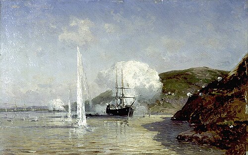 Battle on the Danube, 1881, Alexeï Bogolioubov