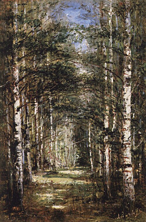 Birch Grove, 1868, Alexeï Bogolioubov
