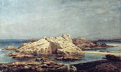 Cliffs in Saint Malo (2), 1876, Alexeï Bogolioubov
