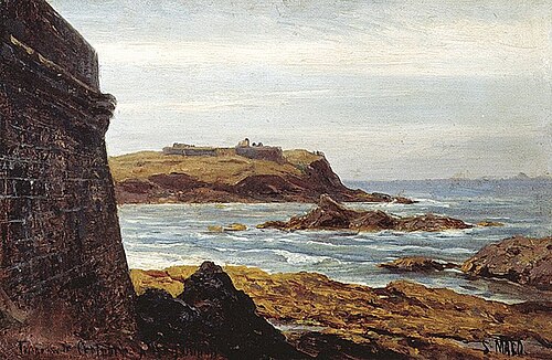 Evening in Saint Malo, 1870, Alexeï Bogolioubov