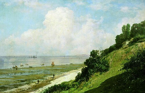 Coast in Honfleur, 1876, Alexeï Bogolioubov
