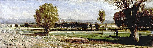 Field in Ecouen, 1880, Alexeï Bogolioubov