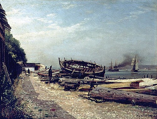 Honfleur, 1876, Alexeï Bogolioubov