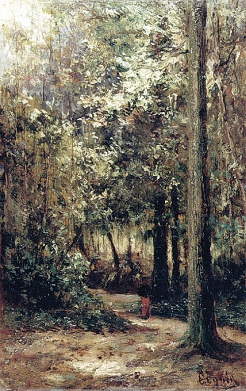 Grove in Ecouen, 1880, Alexeï Bogolioubov