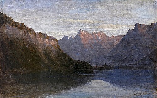 Lake Geneva, 1854, Alexeï Bogolioubov