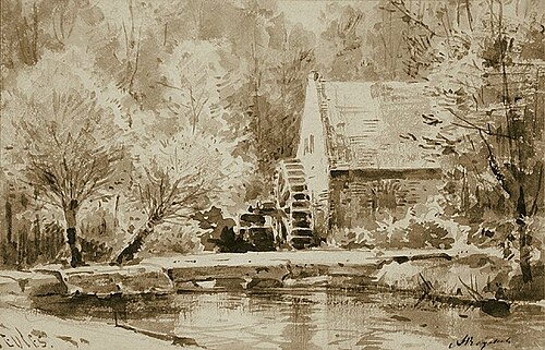 The Watermill in Veules (1), , Alexeï Bogolioubov